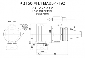 High rigidity Angular head : Dimensions