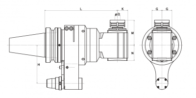 Angular-Head (Angle-Head) : Dimensions