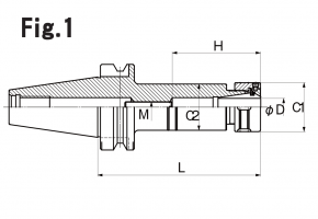 Collet chuck : Dimensions