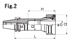 Collet chuck : Dimensions