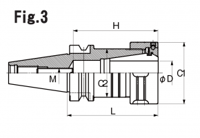 Collet chuck : Dimensions